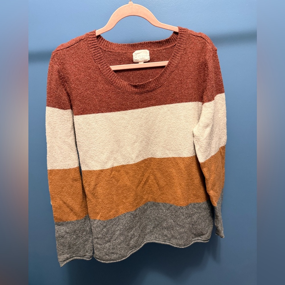 Pinque Design Studios Colorblock Crew Neck Sweater - Picture 2 of 6